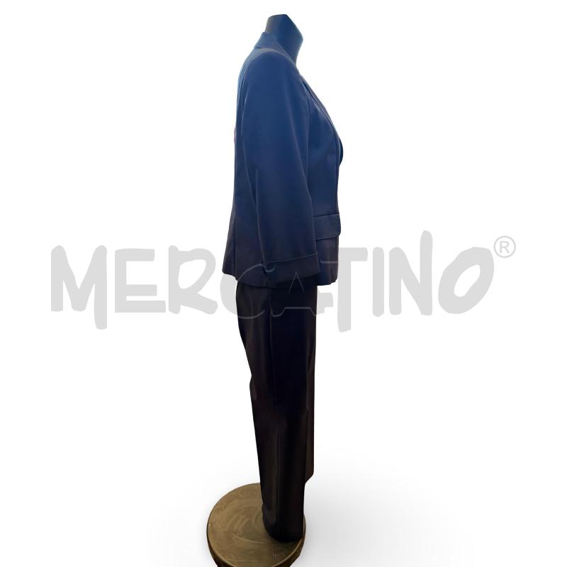 COMPLETO DONNA DIANA GALLESI COTONE GIACCA E PANTALONE BLU | Mercatino dell'Usato Osasco 2