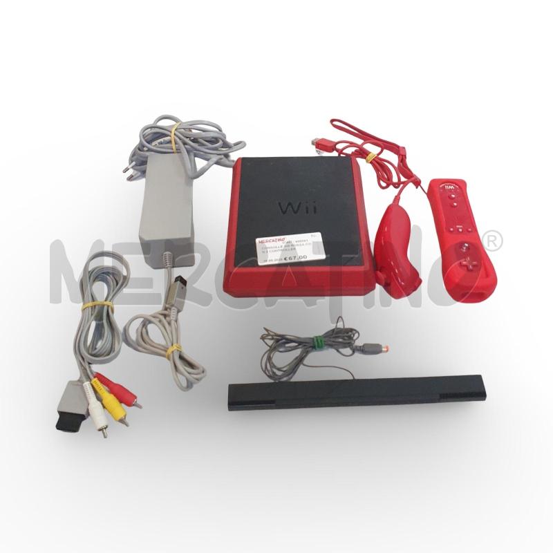 CONSOLLE WII ROSSA CON 2 CONTROLLER | Mercatino dell'Usato Osasco 1