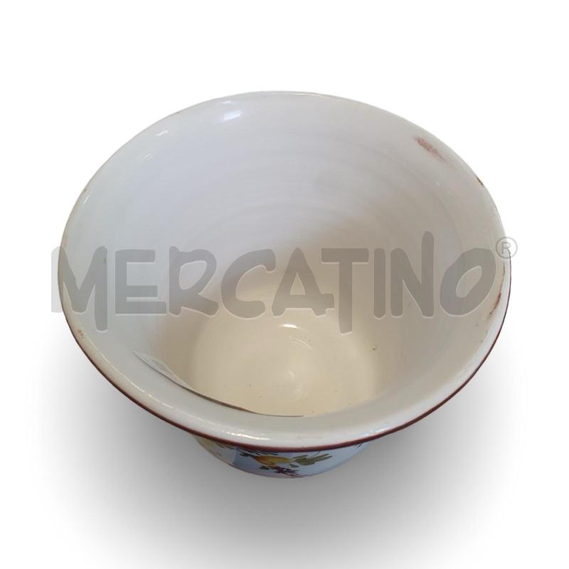 COPPA NOVE BASSANO FIORI DIPINTI BORDO MARRONE | Mercatino dell'Usato Osasco 3