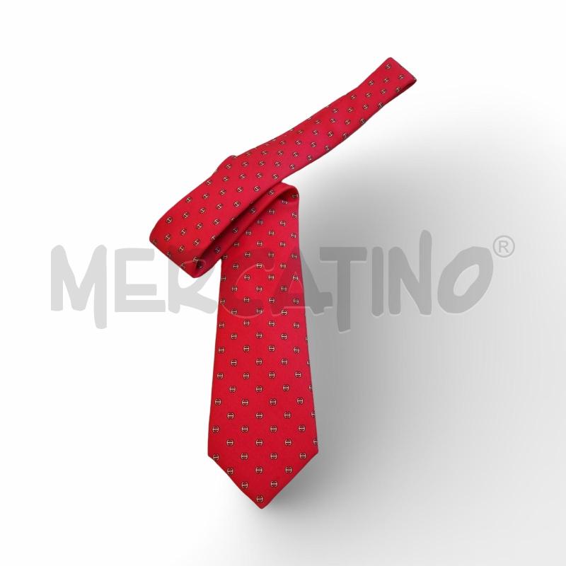 CRAVATTA HERMES PARIS ROSSO SETA CODICE 7029 TA | Mercatino dell'Usato Osasco 1