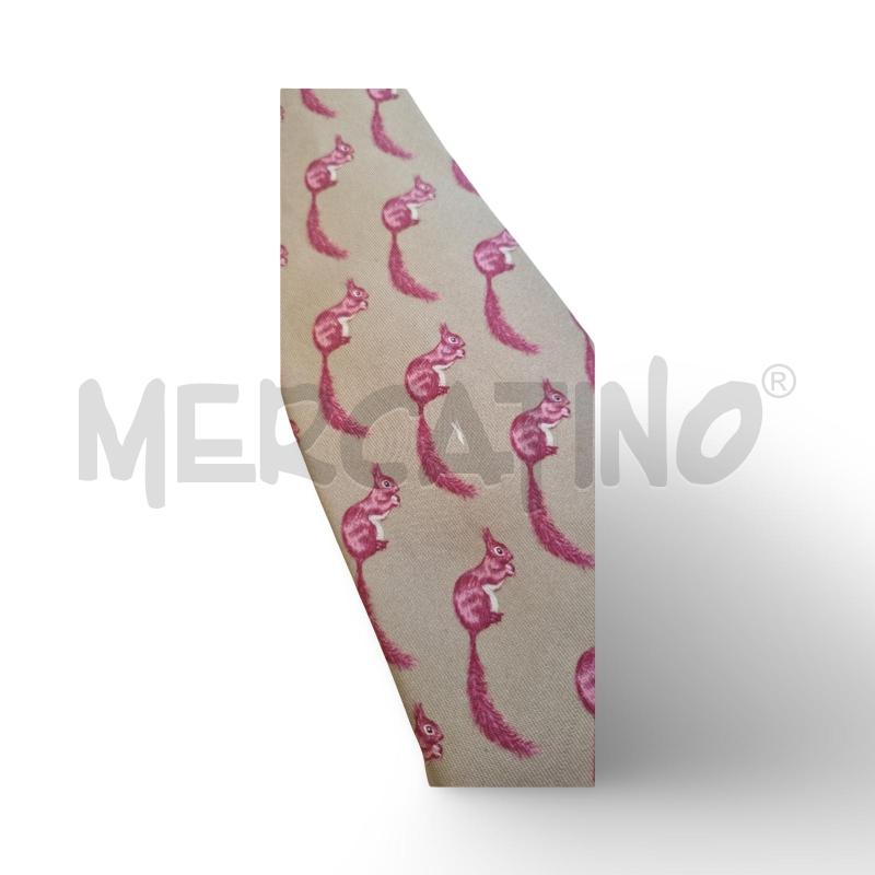 CRAVATTA HERMES SETA SCOIATTOLI ROSA CODICE 7279 MA | Mercatino dell'Usato Osasco 3