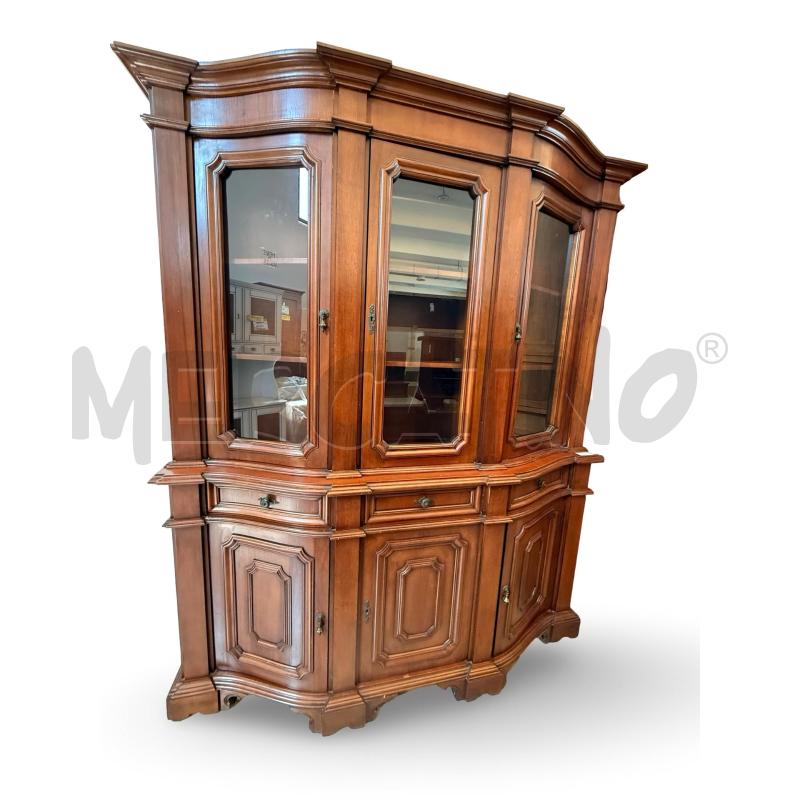 CREDENZA IN LEGNO CON ANTE IN VETRO | Mercatino dell'Usato Osasco 1