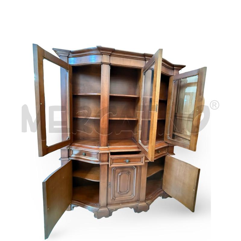 CREDENZA IN LEGNO CON ANTE IN VETRO | Mercatino dell'Usato Osasco 2