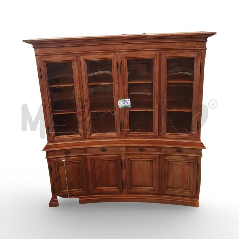 CREDENZA IN NOCE CON ANTE VETRO | Mercatino dell'Usato Osasco 3