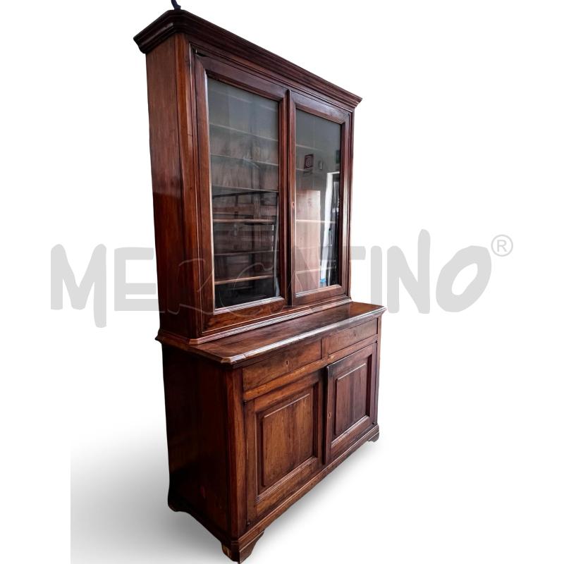 CREDENZA LEGNO IN NOCE NAZIONALE FATTA A MANO 141X60X235 | Mercatino dell'Usato Osasco 1