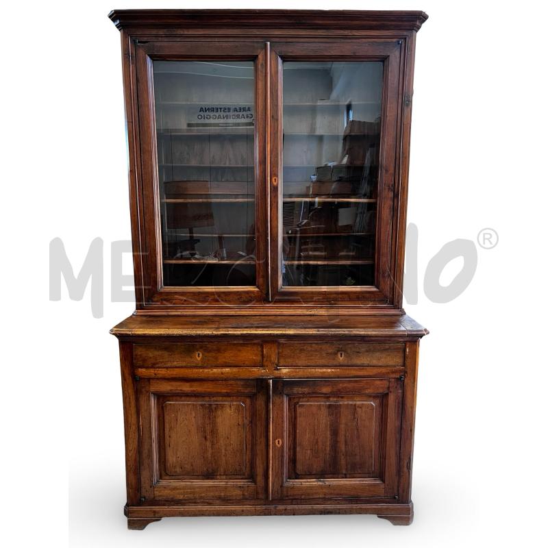 CREDENZA LEGNO IN NOCE NAZIONALE FATTA A MANO 141X60X235 | Mercatino dell'Usato Osasco 2