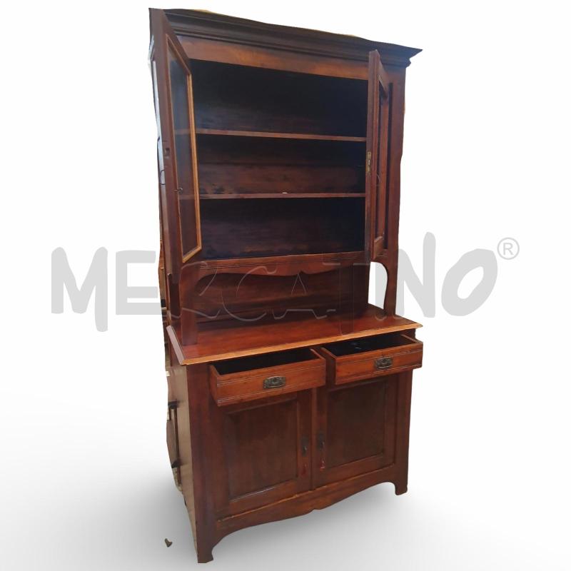 CREDENZA VINTAGE BASE CON 2 ANTE 2 CASSETTI ALZATA 2 ANTE VETRATE | Mercatino dell'Usato Osasco 2