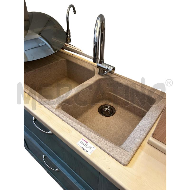CUCINA LINEARE CON ANTE AZZURRE CON LAVASTOVIGLIE  | Mercatino dell'Usato Osasco 3