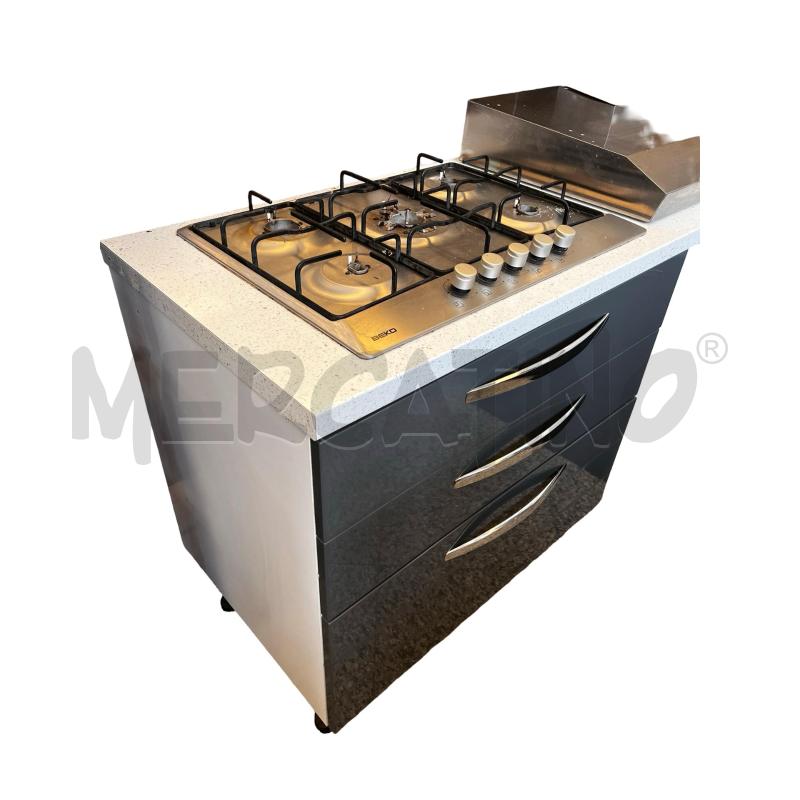 CUCINA MODERNA CON ELETTRODOMESTICI GRIGIA E BIANCA | Mercatino dell'Usato Osasco 5