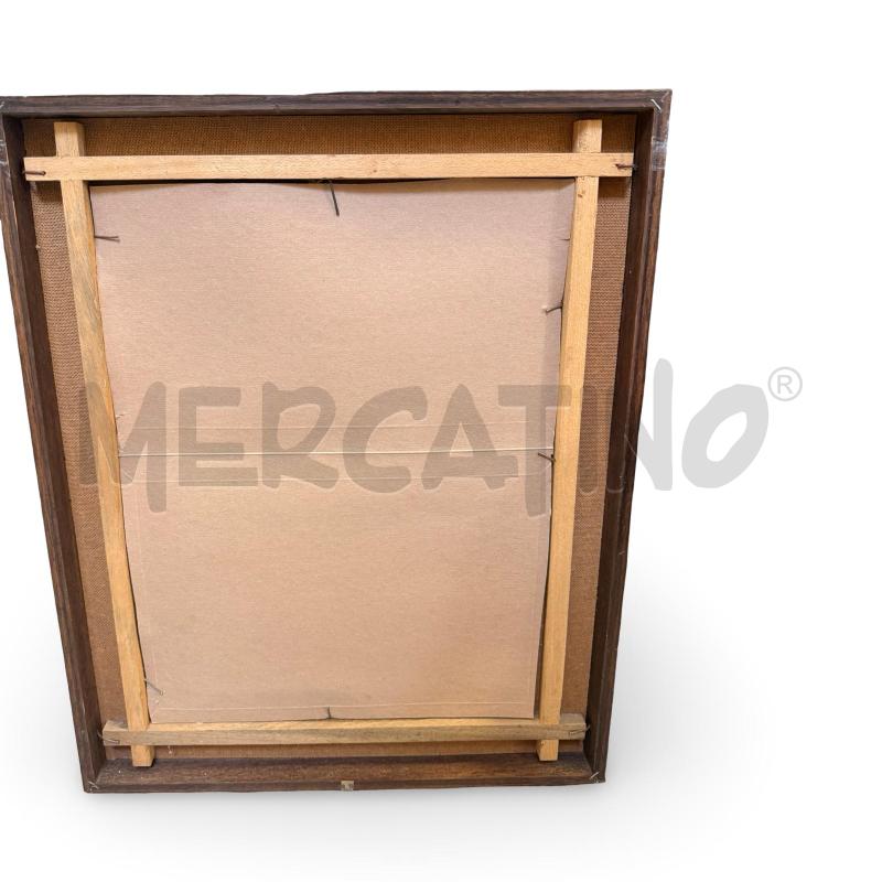 DIPINTO VERNETTI ANGELA  40X 50 VASO FIORI SFONDO NERO | Mercatino dell'Usato Osasco 2
