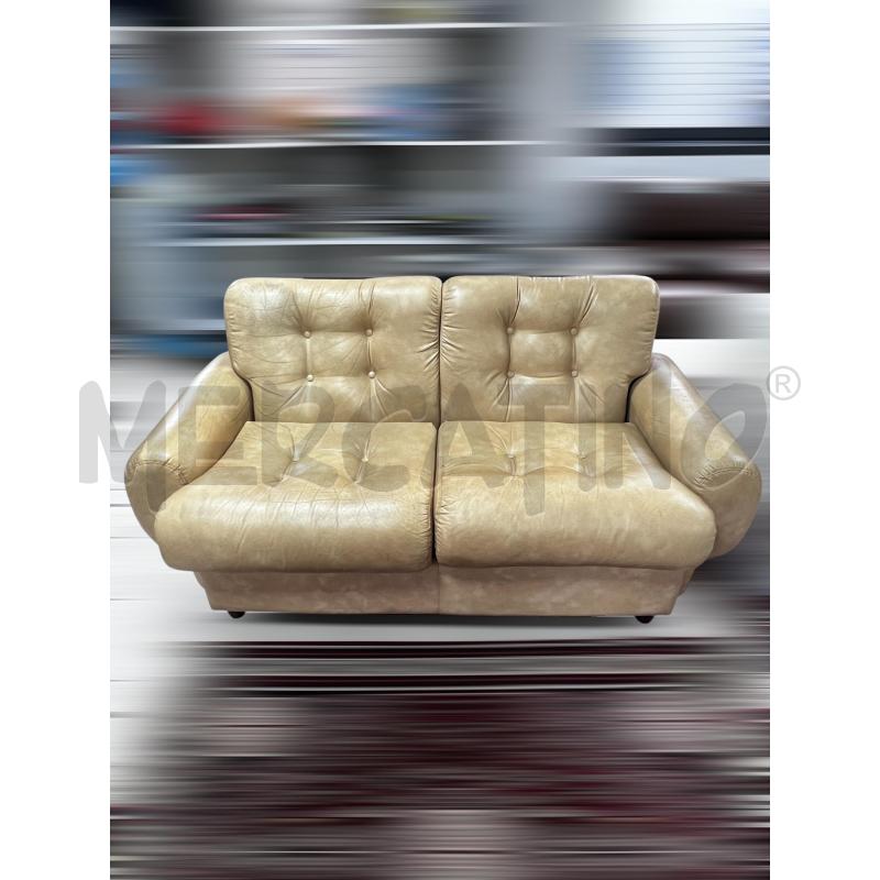 DIVANO LETTO 2 POSTI IN PELLE ANNI 70 | Mercatino dell'Usato Osasco 3