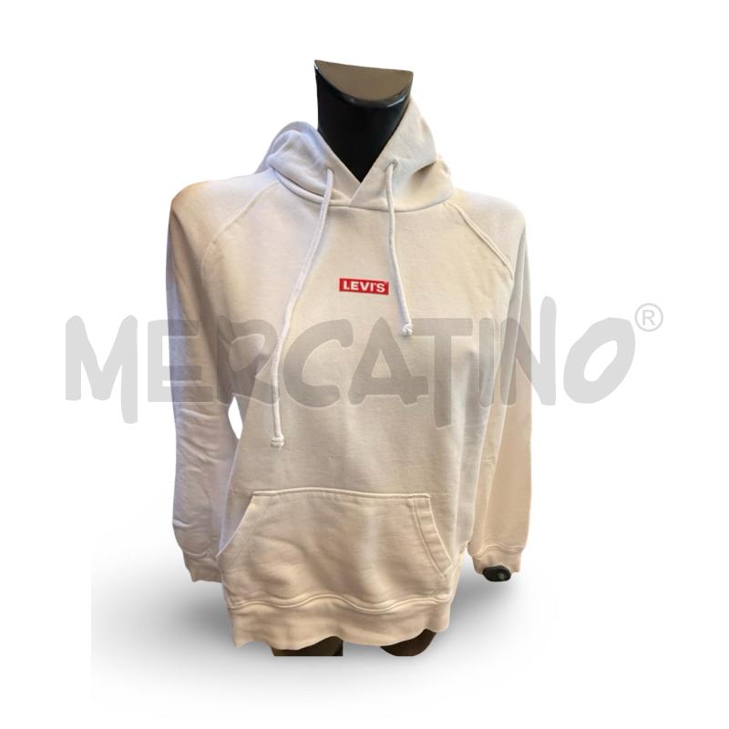 FELPA DONNA LEVI'S BIANCA CAPPUCCIO | Mercatino dell'Usato Osasco 1