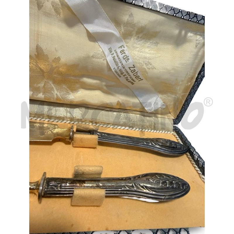 FORCHETTA E COLTELLO DA DESSERT ARG. 800  | Mercatino dell'Usato Osasco 2