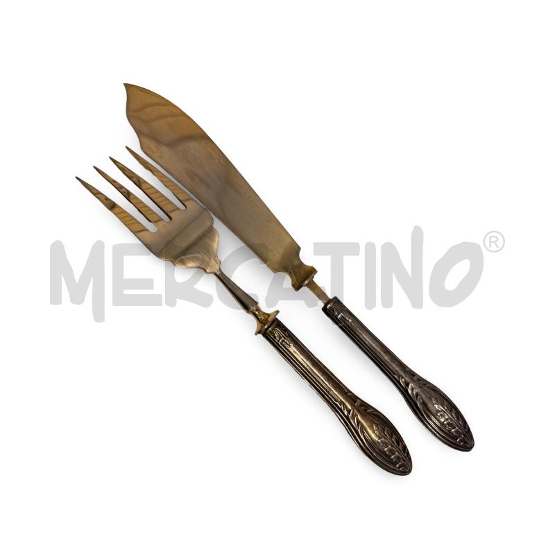 FORCHETTA E COLTELLO DA DESSERT ARG. 800  | Mercatino dell'Usato Osasco 3