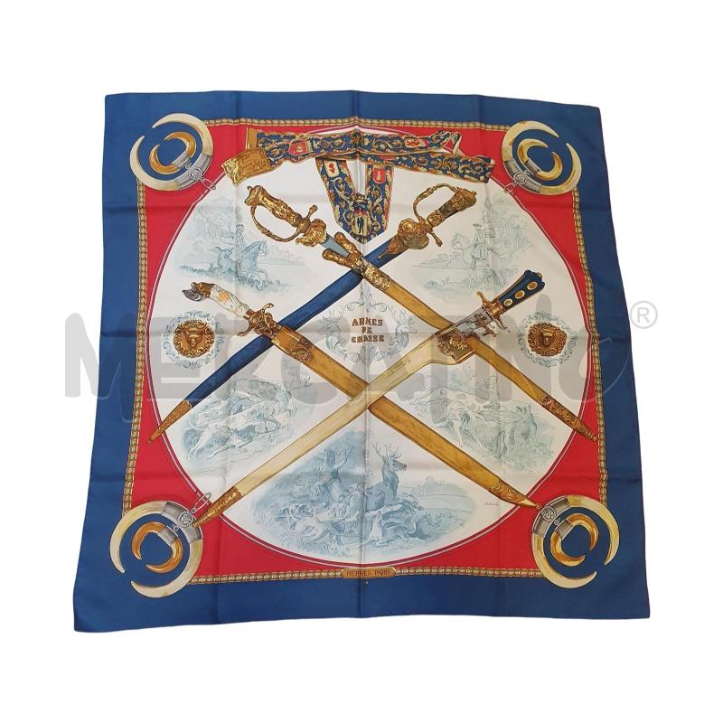 FOULARD HERMÈS BLU E ROSSO | Mercatino dell'Usato Osasco 1