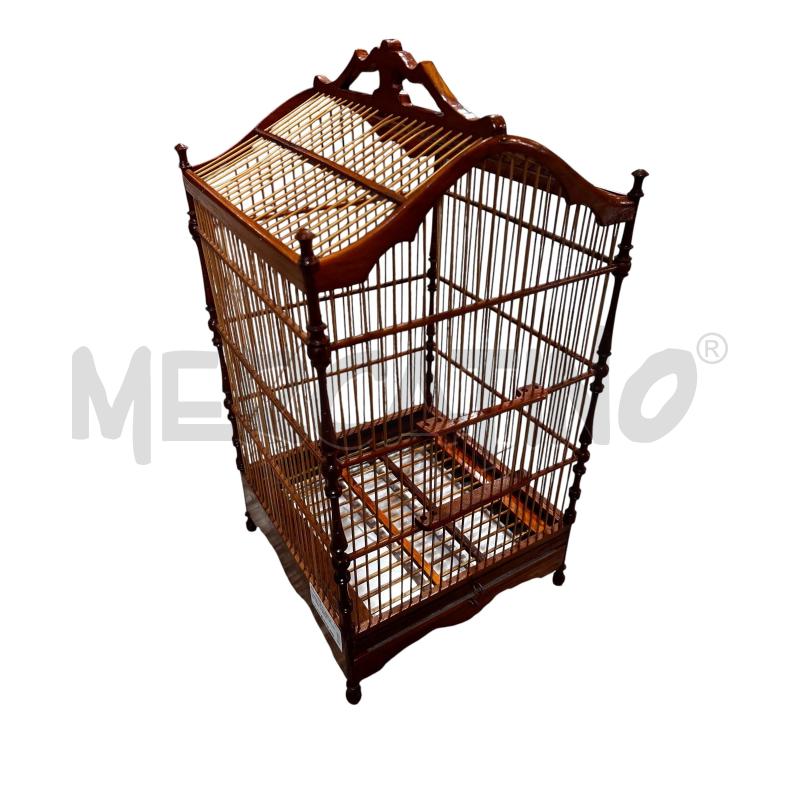 GABBIETTA LEGNO UCCELLINI TEAK H 56CM X 31CM | Mercatino dell'Usato Osasco 1