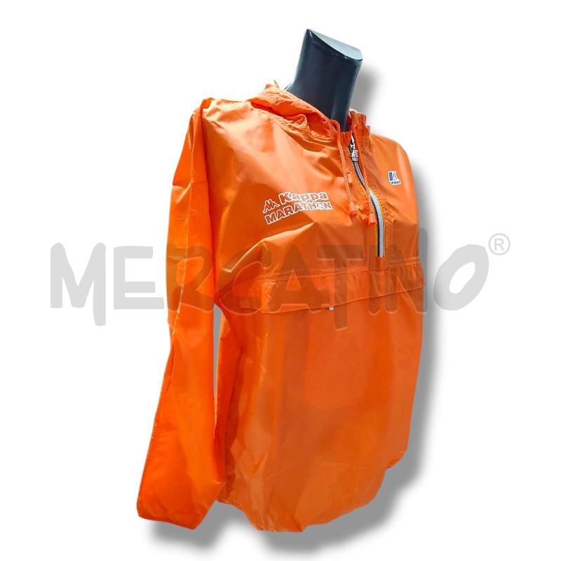 GIACCA DONNA ARANCIONE KWAY KAPPA MARATHON | Mercatino dell'Usato Osasco 1