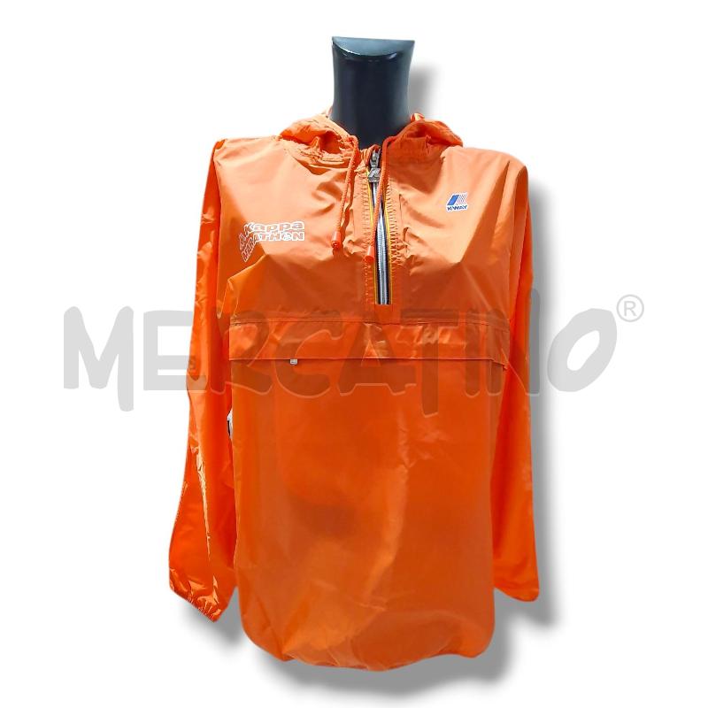 GIACCA DONNA ARANCIONE KWAY KAPPA MARATHON | Mercatino dell'Usato Osasco 2