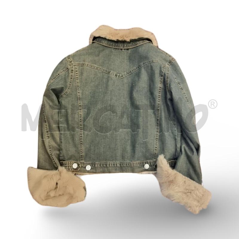 GIACCA DONNA JEANS CON PELLICCIA BEIGE INTERNA  | Mercatino dell'Usato Osasco 2
