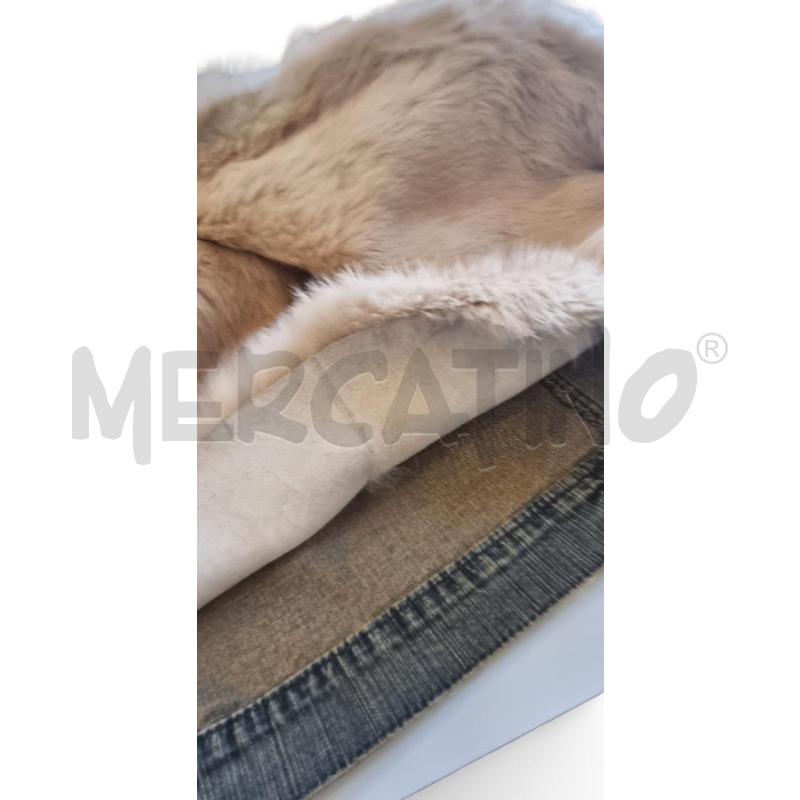 GIACCA DONNA JEANS CON PELLICCIA BEIGE INTERNA  | Mercatino dell'Usato Osasco 3