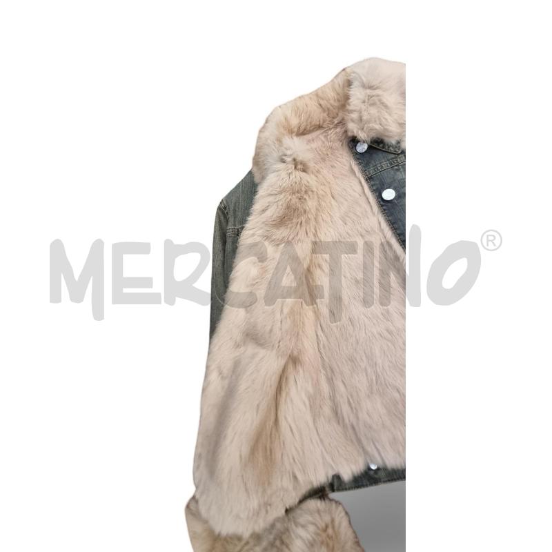 GIACCA DONNA JEANS CON PELLICCIA BEIGE INTERNA  | Mercatino dell'Usato Osasco 4