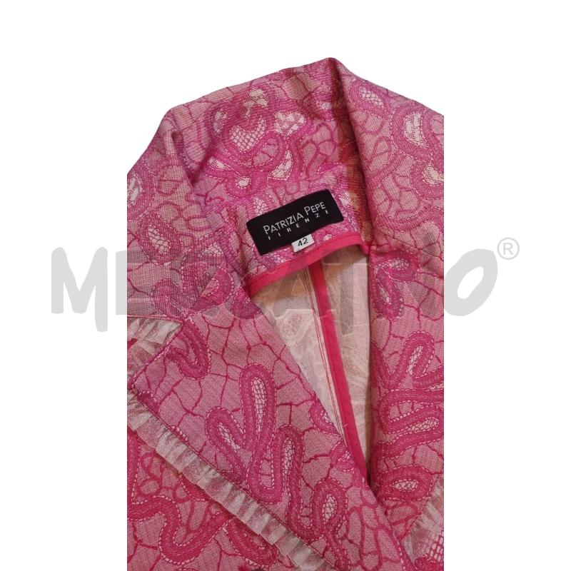 GIACCA DONNA PATRIZIA PEPE ROSA FIORATA IN RILIEVO  | Mercatino dell'Usato Osasco 3
