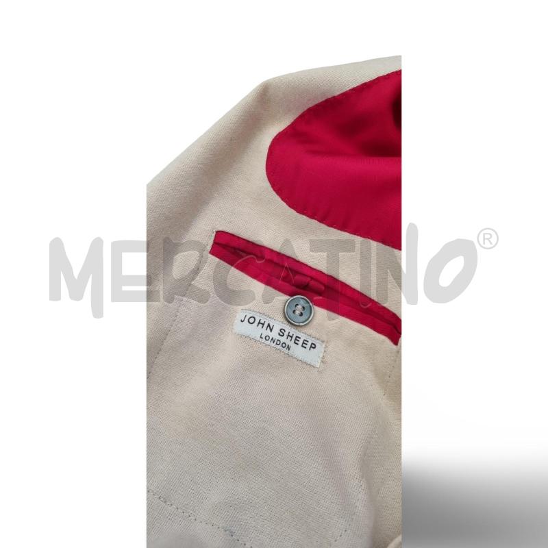 GIACCA UOMO JOHN SHEEP BEIGE FODERA INTERNA ROSSA | Mercatino dell'Usato Osasco 4