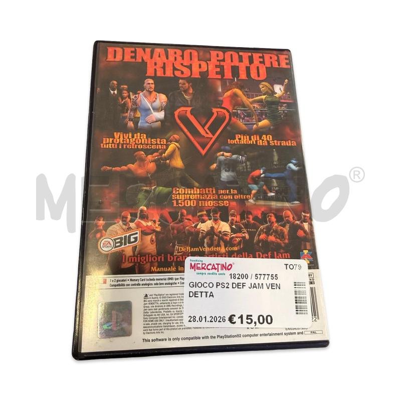 GIOCO PS2 DEF JAM VENDETTA  | Mercatino dell'Usato Osasco 3