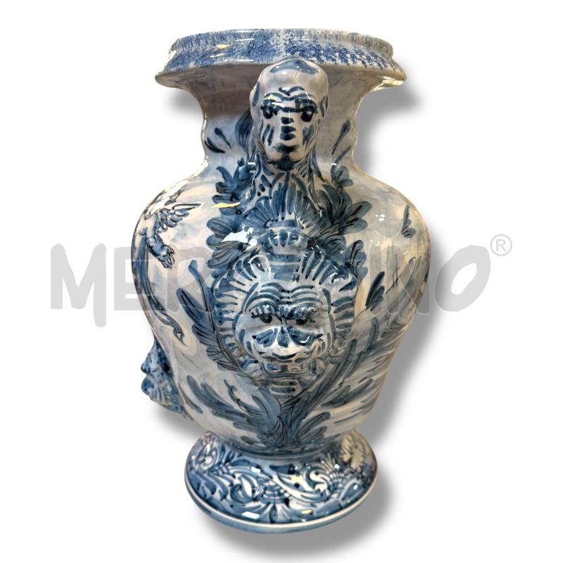 IDRIA CERAMICA  ANTICO  DIPINTO A MANO AZZURRO MANICI LEONI | Mercatino dell'Usato Osasco 2