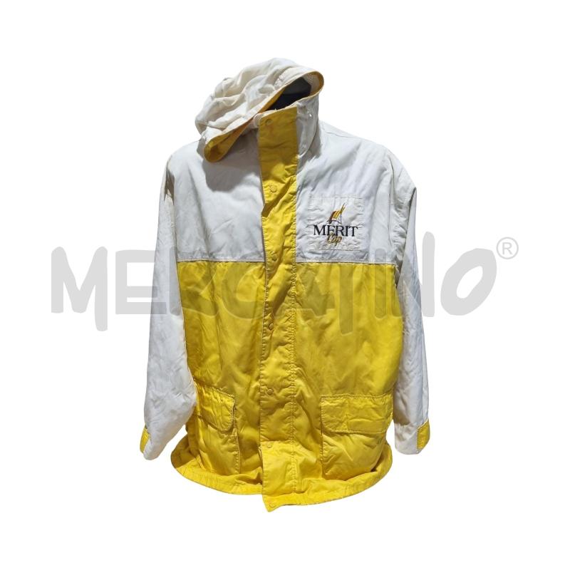 IMPERMEABILE UOMO MERIT CUP VINTAGE ANNI 90 GIALLO | Mercatino dell'Usato Osasco 1