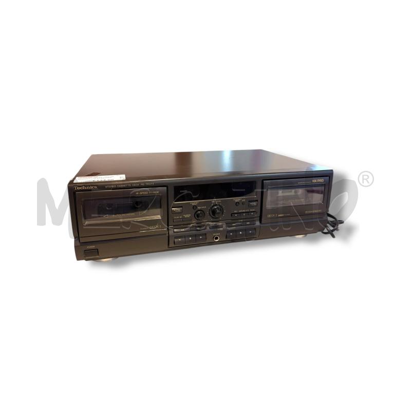 IMPIANTO HI-FI TECHNICS DOPPIA CASSETTA NERO | Mercatino dell'Usato Osasco 1