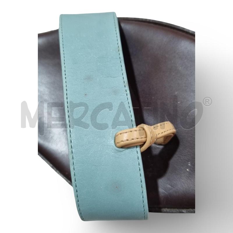 INFRADITO DONNA BALLY MARRONE STRISCIA TURCHESE  | Mercatino dell'Usato Osasco 5