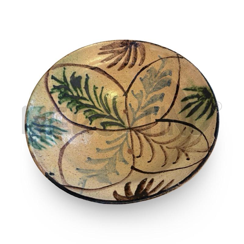 INSALATIERA CALTAGIRONE FINE 800 TERRACOTTA FOGLIE | Mercatino dell'Usato Osasco 2