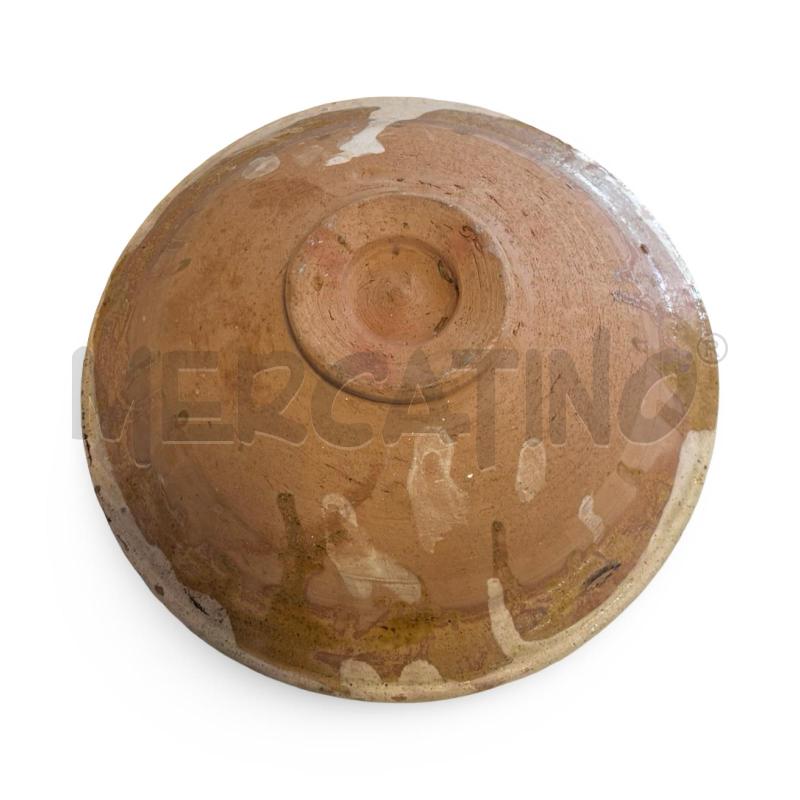 INSALATIERA CALTAGIRONE FINE 800 TERRACOTTA FOGLIE | Mercatino dell'Usato Osasco 3