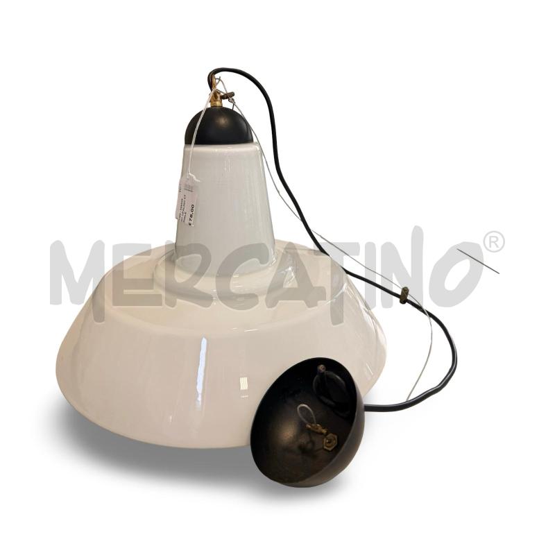 LAMPADARIO OPALINO STILE INDUSTRIALE DIAMETRO 40 | Mercatino dell'Usato Osasco 1