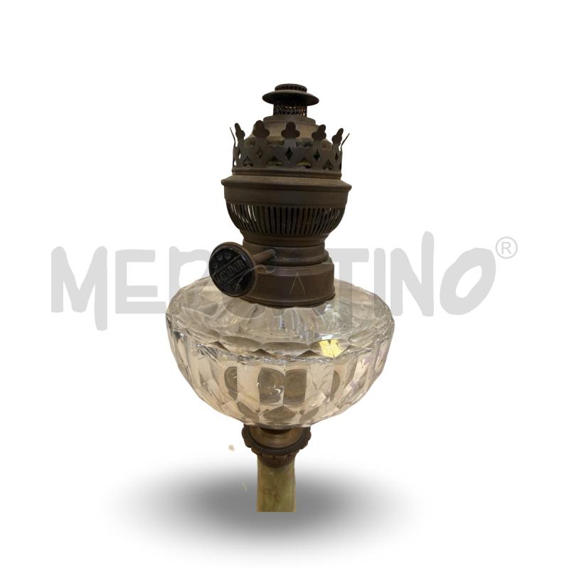 LAMPADA AD OLIO DA TAVOLO CON BASAMENTO IN ONICE | Mercatino dell'Usato Osasco 3