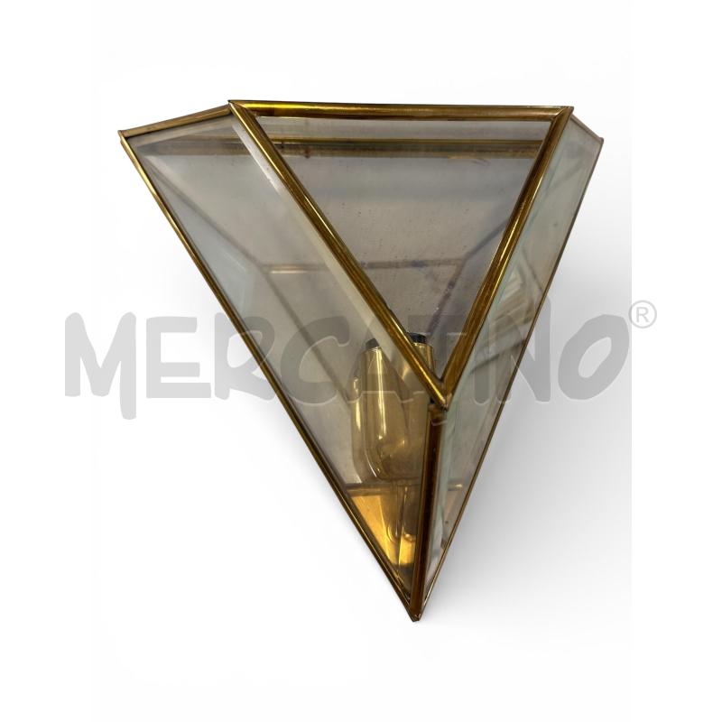 LAMPADA DA APPENDERE TRIANGOLARE OTTONE | Mercatino dell'Usato Osasco 1