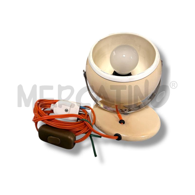 LAMPADA DA TABOLO SPACE AGE EYEBALL CREMA VISTA E PIACIUTA | Mercatino dell'Usato Osasco 1