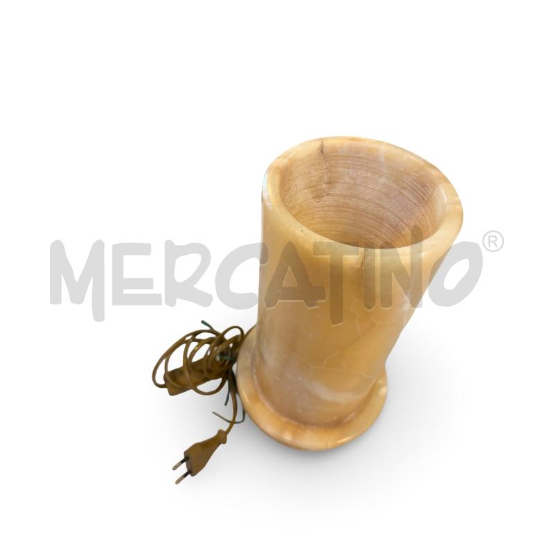 LAMPADA IN ALABASTRO MIELE ANNI 70 H 27CM  | Mercatino dell'Usato Osasco 2