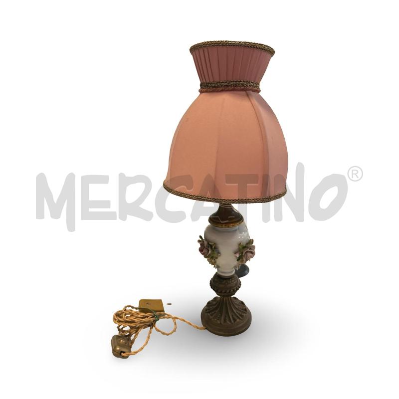 LAMPADA IN CERAMICA DI BASSANO ED OTTONE ALTEZZA TOTALE | Mercatino dell'Usato Osasco 1