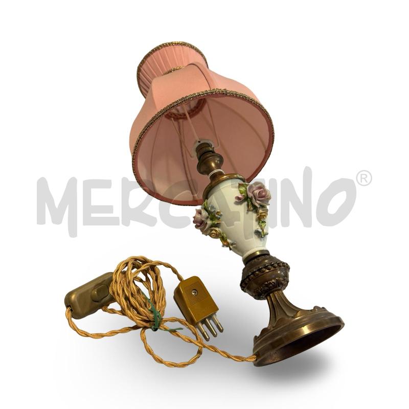 LAMPADA IN CERAMICA DI BASSANO ED OTTONE ALTEZZA TOTALE | Mercatino dell'Usato Osasco 2
