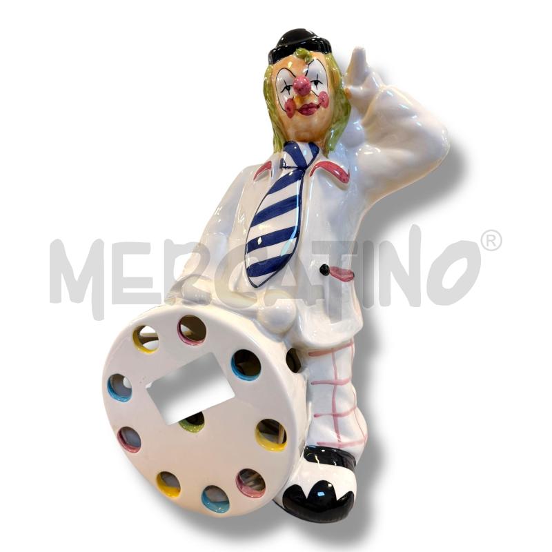 LAMPADA IN CERAMICA PAGLIACCIO ALTEZZA 37 CM | Mercatino dell'Usato Osasco 1