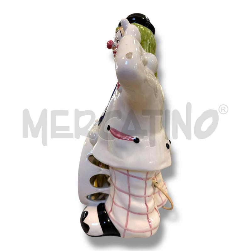 LAMPADA IN CERAMICA PAGLIACCIO ALTEZZA 37 CM | Mercatino dell'Usato Osasco 2