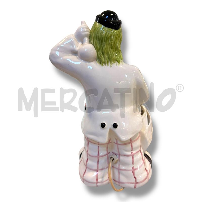 LAMPADA IN CERAMICA PAGLIACCIO ALTEZZA 37 CM | Mercatino dell'Usato Osasco 4