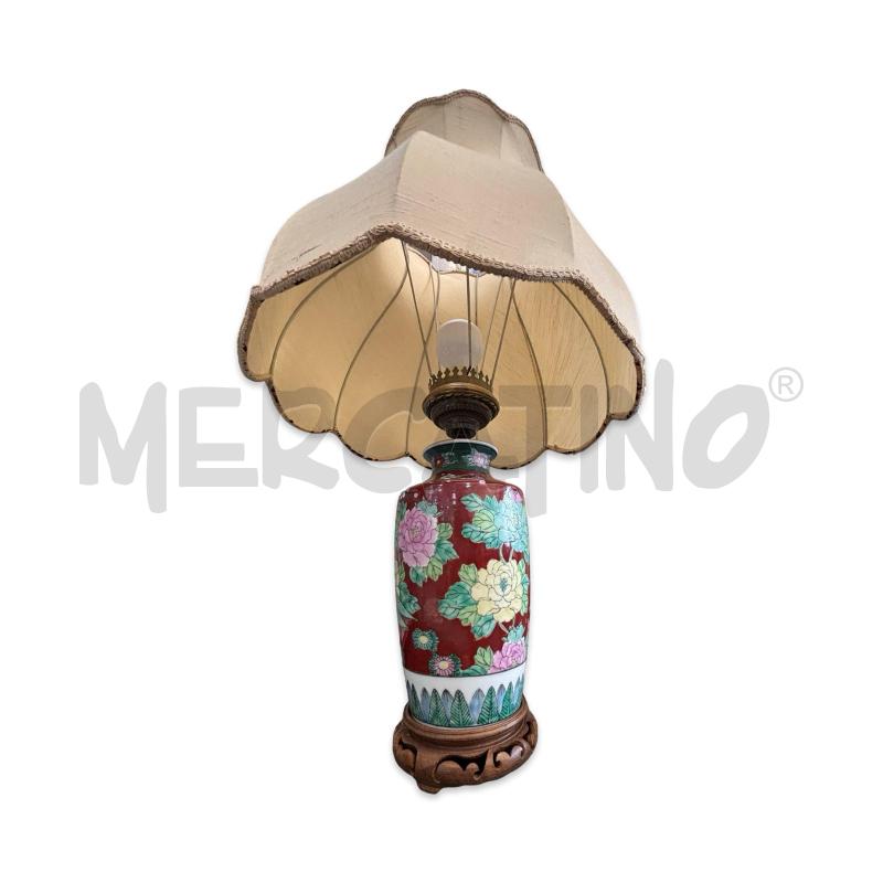 LAMPADA IN PORCELLANA STILE CINESE FUNZIONANTE 67CM H | Mercatino dell'Usato Osasco 2