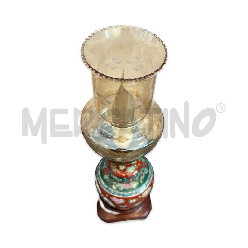 LAMPADA PORCELLANA STILE CINESE H 36CM | Mercatino dell'Usato Osasco 2