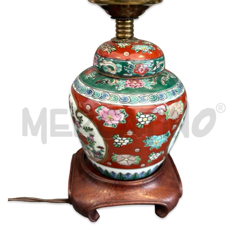 LAMPADA PORCELLANA STILE CINESE H 36CM | Mercatino dell'Usato Osasco 3