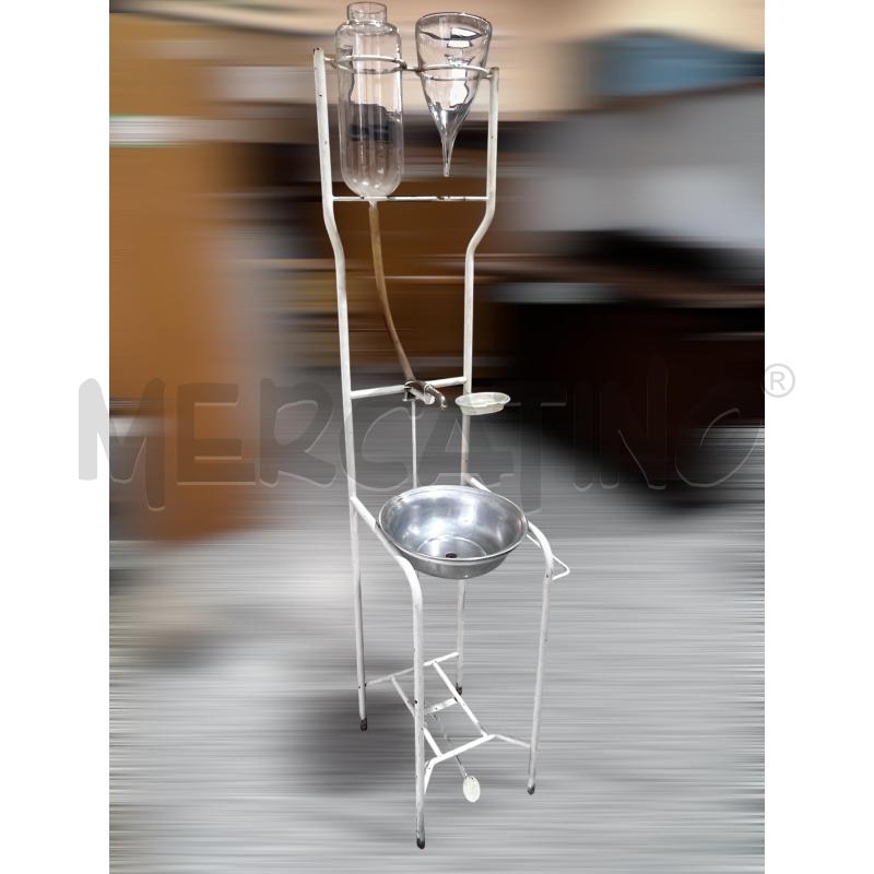 LAVABO CHIRURGICO A PEDALE CON AMPOLLE PER LAVAGGIO ANNI 30 / 40  | Mercatino dell'Usato Osasco 2