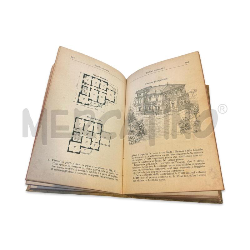LIBRO MANUALE HOEPLI TIPI ORIGINALI DI CASETTE POPOLARI VILLINI ECONOMICI ABITAZIONI RURALI EDIZIONE | Mercatino dell'Usato Osasco 4