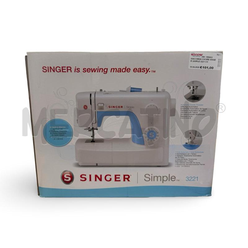 MACCHINA CUCIRE SINGER SIMPLE 3221 COME NUOVA | Mercatino dell'Usato Osasco 1